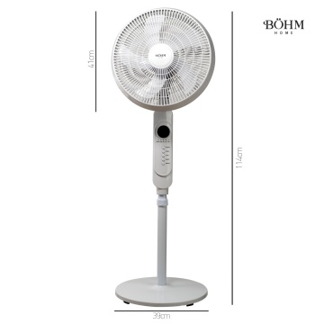 Ventilator de Podea 16" BÖHM BF403RC-5B Număr viteze 3, 45W, Reglaj pe inaltime pana la 125 cm, Functie de oscilatie 75° - Img 7