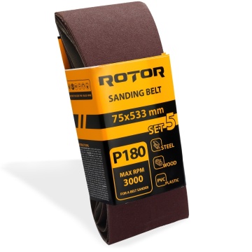 Banda de slefuit ROTOR P180 75*533 set 5 - Img 1