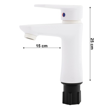 Baterie baie din plastic, PLAMIX Oscar-001 Alb - Img 2