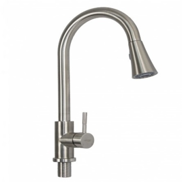Baterie bucatarie MIXXUS SUS-014-B din otel inoxidabil, Monocomanda, Racorduri incluse - Img 3