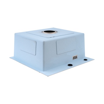 Chiuvetă de bucătărie din inox alimentar SUS304 BH5050S BÖHM Satin 500X500X215 mm - Img 3
