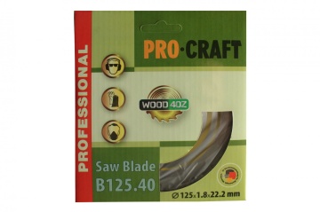 Disc diamantat pentru lemn Procraft B125.40 - Img 1