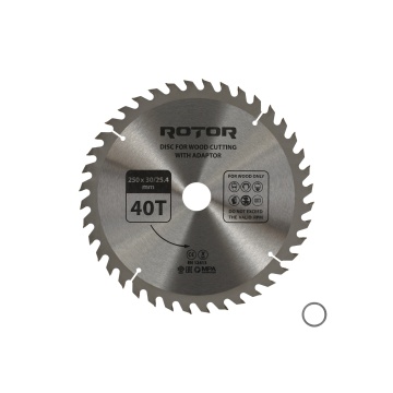 Disc taiat lemn ROTOR 250*30/25,4 cu adaptor 40T