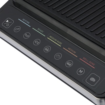 Gratar electric BÖHM HOME BEGM160DS, 1600 W, placi detasabile antiaderente, afisaj digital, control tactil - Img 6
