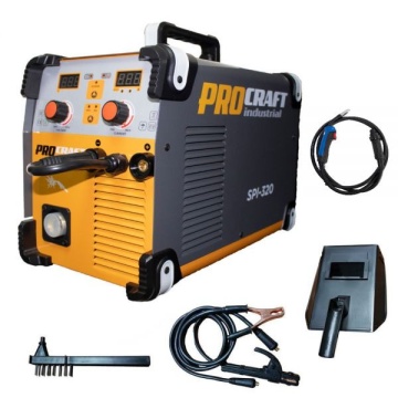 Invertor MMA MIG Procraft SPI 320 Cabluri si Pistol, Industrial, Electrozi si Gaz , 320 Amperi, - Img 2