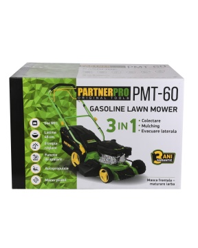 Mașină de tuns iarba pe benzină PARTNERPRO PMT-60, 60L, 4T, 3CP - Img 7
