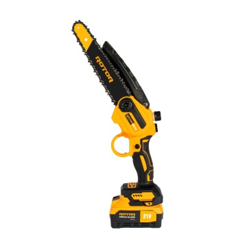 Mini fierastrau de mana cu acumulator RMC218, lama de 24cm, 2 acumulatori, 2 lanturi, sistem de ungere lant, 21V/4Ah, geanta de transport - Img 2