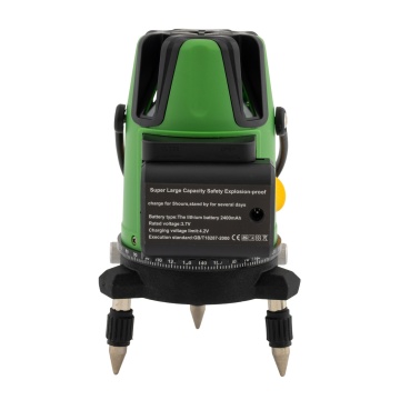 Nivela laser cu 2 acumulatori, PARTNER PRO PLE-5D, 5 linii, ±2 mm/5m, 40 m, Timp de nivelare ≤ 5s - Img 4