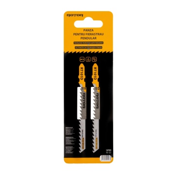 Panza fierastrau pendular pentru lemn, 100x75 mm Set 2 buc ROTOR RT101D - Img 2