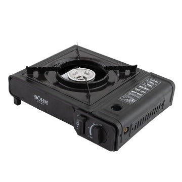 Plita cu un arzator pe gaz Camping BÖHM BG-K-001+L, GPL, 2.3 kW, Racord metalic extern pentru furtun de gaz - Img 2