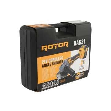 Polizor unghiular cu doi acumulatori ROTOR RAG21 21V/3 Ah, 820 W, 8500 rpm, Brushless - Img 6