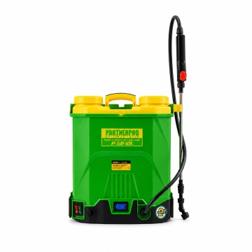 Pompa de stropit pe acumulator, cu pompa de Valvotaj automata pentru Solutie si Afisaj digital, 10L PARTNER PRO P-SB-10L 21V Li-ion