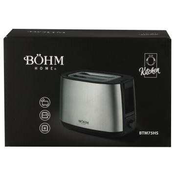 Prajitor de paine BÖHM HOME BTM75HS, 650-750 W, 7 niveluri de prajire, otel inoxidabil, crom - Img 16