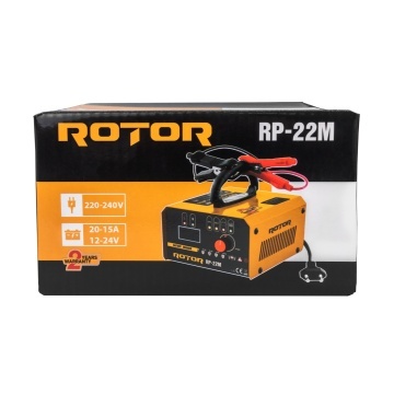 Redresor auto ROTOR RP-22M, 220-240 V, 12/24 V, 20/15 A, pentru baterii pana la 400 Ah - Img 5