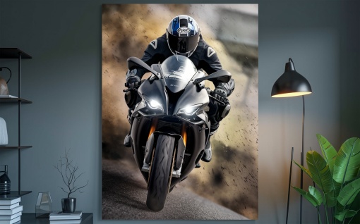 Tablou Canvas Putere în Mișcare – Seria Black Edition