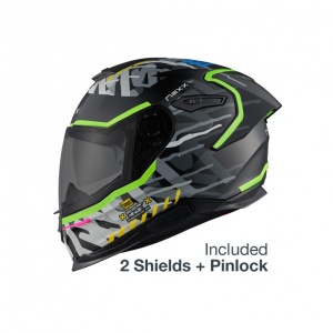 Casca moto NEXX Y.100R UrbanGram Black (pinlock inclus) - Img 1