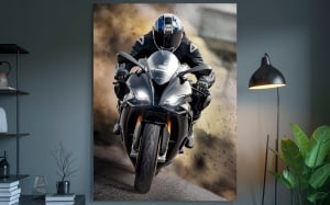 Tablou Canvas Putere în Mișcare – Seria Black Edition - Img 1
