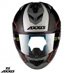 Casca integrala Axxis model Cobra Rage A2 gri lucios carbon - 100% carbon - Img 2
