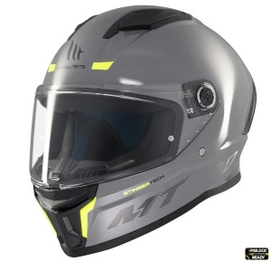 Casca integrala MT Stinger 2 A12 gri lucios - tip viziera: MT-V-28B - Img 3