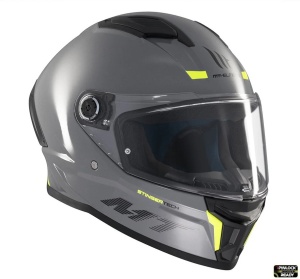 Casca integrala MT Stinger 2 A12 gri lucios - tip viziera: MT-V-28B - Img 4
