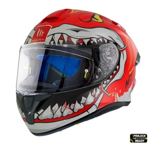 Casca integrala MT Targo Pro Sharky C5 rosu mat – tip MT-V-14 - Img 2