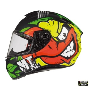 Casca integrala motociclete MT Targo Truck A2 galben fluor mat – tip MT-V-14 - Img 1