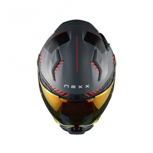 Casca moto NEXX X.WST3 Fluence Grey Red - Img 2
