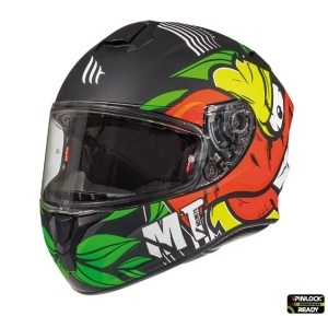 Casca integrala motociclete MT Targo Truck A2 galben fluor mat – tip MT-V-14 - Img 3