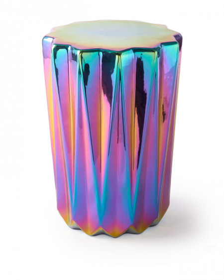 Taburet multicolor Oily Folds Side Table