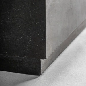 Masa de cafea neagra, din marmura, 120x60x35 cm, LAIZ