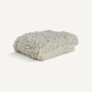 Pled alb antic, din bumbac, 170x142 cm, CANACE