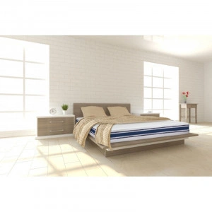 Saltea Bien Dormir Optimus, ortopedică, Argentum, aerisire bandă 3D, spumă poliuretanică, arcuri Bonnel Premium