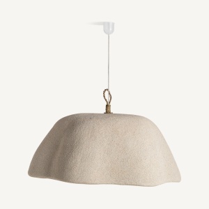 Lustra, culoare crem, din rasina, stil contemporan, 95x65x48 cm, LIESSEL