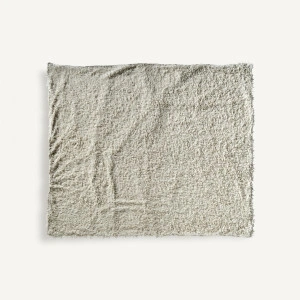 Pled alb antic, din bumbac, 170x142 cm, CANACE - Img 2