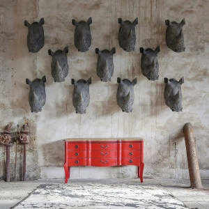 Covor negru, din janilie, viscoză și poliester, 300x200 cm, ARLETH - Img 6