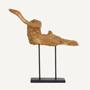 Decorațiune aurie/neagră din rășină și fier, 52x39x53 cm, VICAL