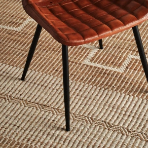 Covor în tonuri de maro, din iută, bumbac și fibră naturală, 240x350 cm, ALAIA - Img 4