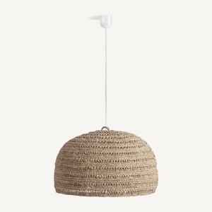 Lustra natur din fibra naturala, 67 x 67 x 42 cm, DEFFE
