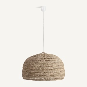 Lustra natur din fibra naturala, 67 x 67 x 42 cm, DEFFE
