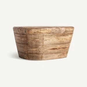 Masa de cafea maro, din lemn de tec, 60x50x30 cm, LESTANS