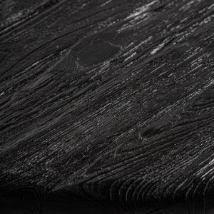 Masa de cafea neagra, din lemn de tec, 77x64x40 cm, LESTANS