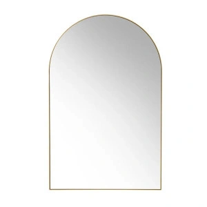 Oglindă de perete/podea, cu ramă aurie, din aluminiu, 59,5x92 cm, ARCH