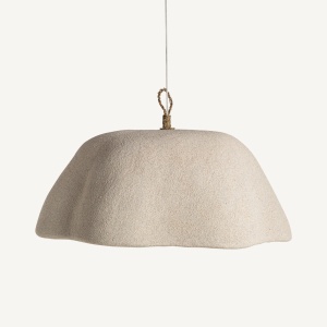 Lustra, culoare crem, din rasina, stil contemporan, 95x65x48 cm, LIESSEL