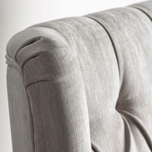 Pat alb, din poliester si lemn de pin, 206x232x138 cm, BEND