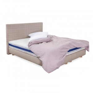 Saltea Bien Dormir Optimus Pocket, ortopedică, Argentum, aerisire bandă 3D, spumă poliuretanică, arcuri pocket spring