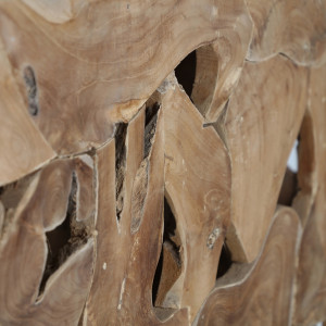 Consolă natur, din lemn de tec, 120x45x80 cm, URAMA - Img 2