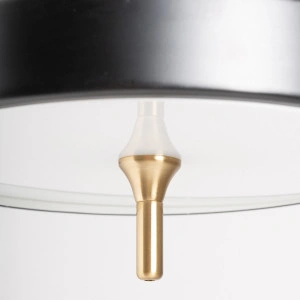 Lampadar negru/auriu, din fier, 58x35x143 cm, MAOZ - Img 2