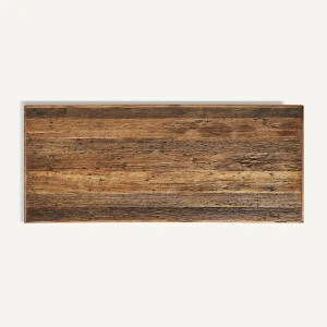 Masă dining neagră/natur, din lemn de shorea și fier, 250x104x76 cm, UZOR - Img 3
