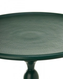 Masă laterală, verde închis, din aluminiu, 46x46x55 cm, CLASSIC 