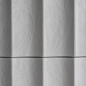 Noptieră albă, din beton, rășină și MDF, 50x40x50 cm, MULCEY - Img 6